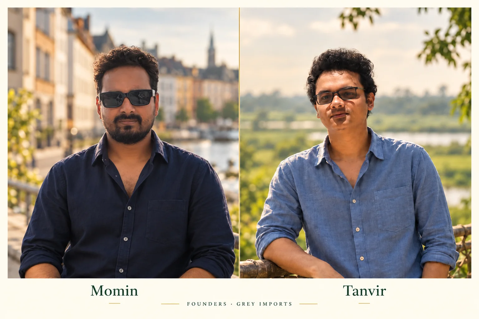 Momin and Tanvir, founders of Grey Imports